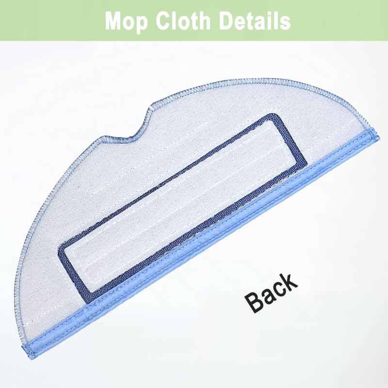 Bvhonwe 8 Pack S7 Vacuum Mop Replacement Pads for Xiaomi Roborock S7 Roborock S7+ Roborock S7 MaxV Roborock S8/S8+ Roborock S7 MaxV Plus Roborock T7S T7 plus T7S plus Robot Vacuum,8 Pack Microfiber Mop Pads - Image 5